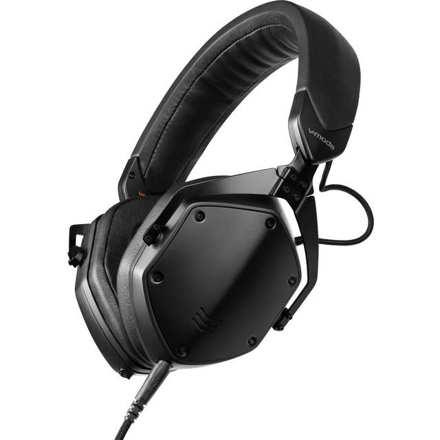 V-MODA M-200 professionella studiohörlurar | Lättviktskonstruktion i metall | Justerbart huvudband för monitorlyssning med ett öra | Hi-Res Audio-certifierade | Exoskelettfodral | Mattsvarta