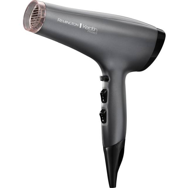 Remington Keratin Protect Ionic Hair Dryer, Infused with Keratin and Almond Oil for healthy looking hair, 2 Concentrators (super slim & fast-drying)