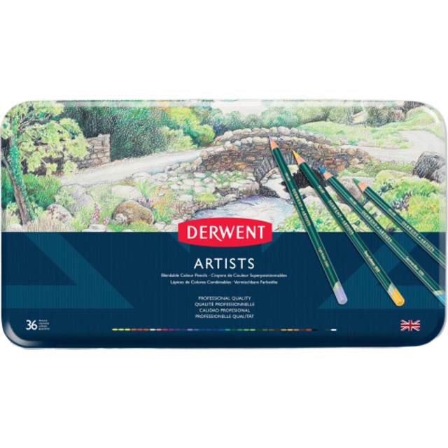 Derwent Artists' Pencils Tin Set of 36