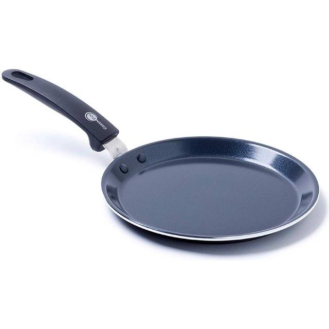 GreenPan Essentials Aluminium Non-Stick Pancake Pan - Matte Black (24cm)