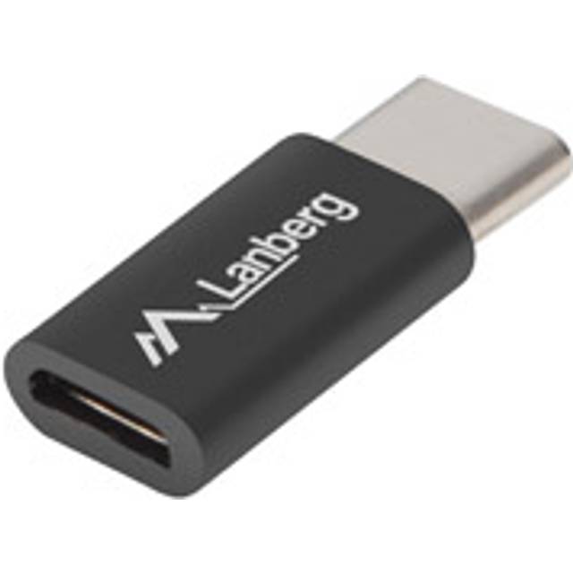 Lanberg micro-B Hona till USB-C Hane Adapter