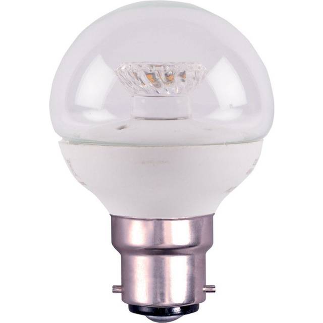 Bell Golfball LED Light Bulb B22 4W (25W Eqv) Warm White Clear Round Bayonet