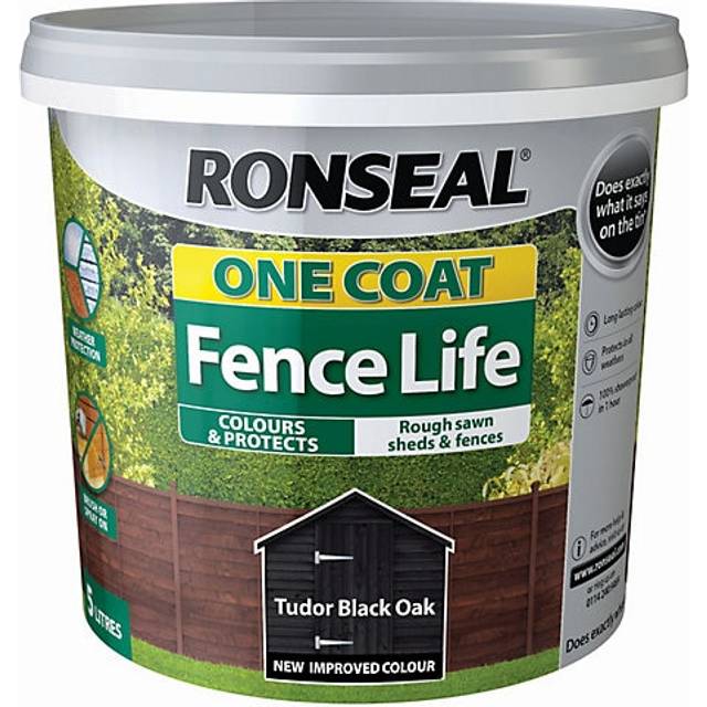 RONSEAL One Coat Fence Life Tudor Black Oak - 5l