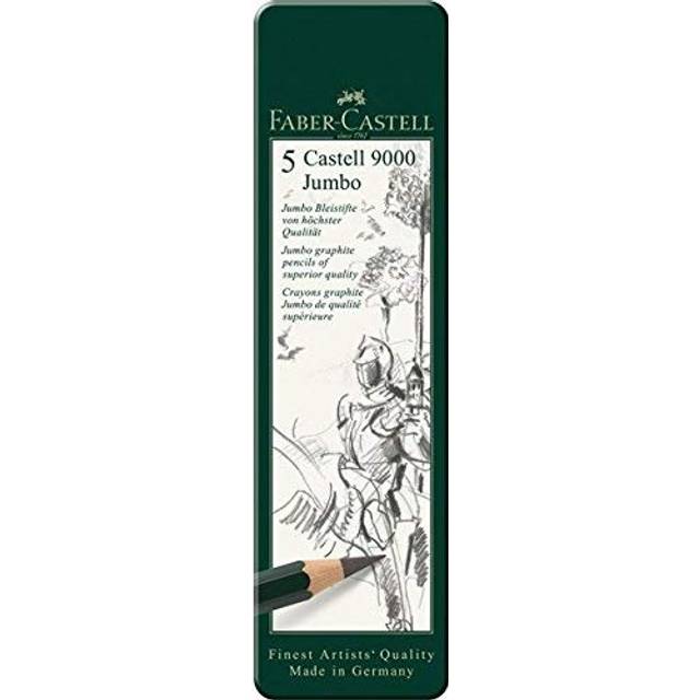 Faber-Castell : Series 9000 : Jumbo Graphite Pencil : Tin Set of 5