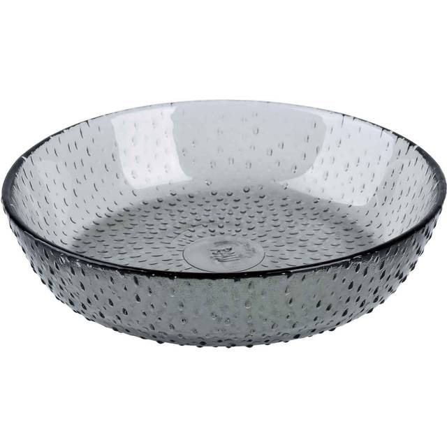 Aida Raw deep plate glass Ø16 cm Clear