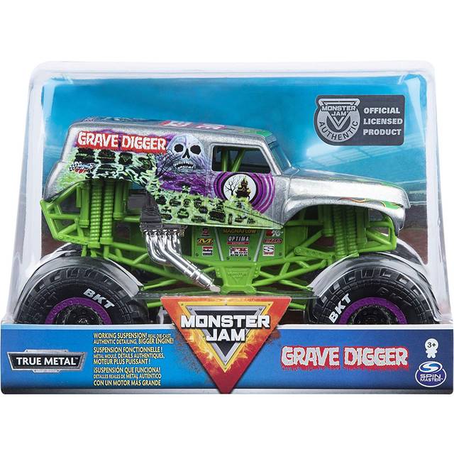 Monster Jam 6054813 Official Grave Digger Monster Truck, Die-Cast Vehicle, 1:24 Scale, Multicolour