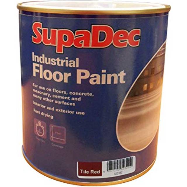 SupaDec Industrial Floor Paint 1L Tile Red
