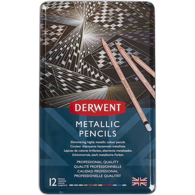 Derwent Metallic Pencil Tin Set of 12
