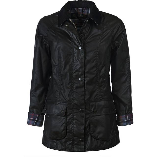 Barbour W's Beadnell Wax Jacket Black (UK 14 (GER 40))
