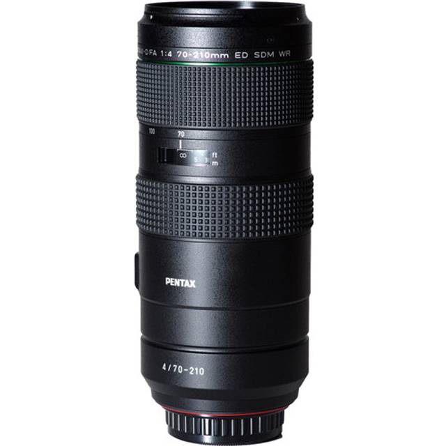 HD Pentax-D FA 70-210mm f/4 ED SDM WR Camera Lens in Black
