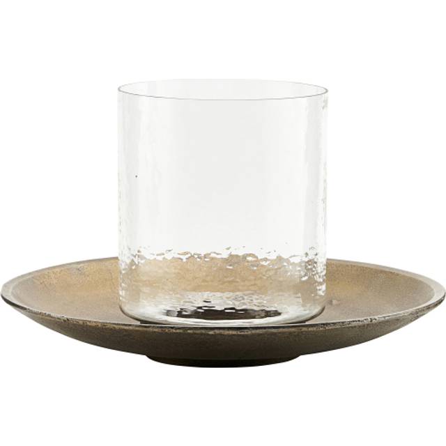 House Doctor Solapur lykta Ø50x35 cm Mässing-glas - Guldfärgad