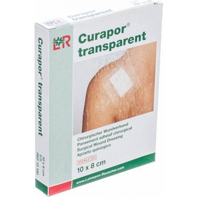 LOHMANN & RAUSHER Curapor sterila plåster, transparent – 8 x 10 cm – 5-pack