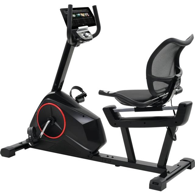 vidaXL Liggande motionscykel magnetisk drift och pulsmätning
