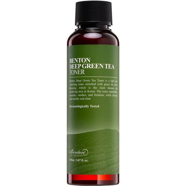 BENTON Deep Green Tea Toner 150 (5.07 fl.oz.) - Nourishing & Hydrating Facial Toner for Oily and Sensitive Skin, Skin Soothing & Purifying