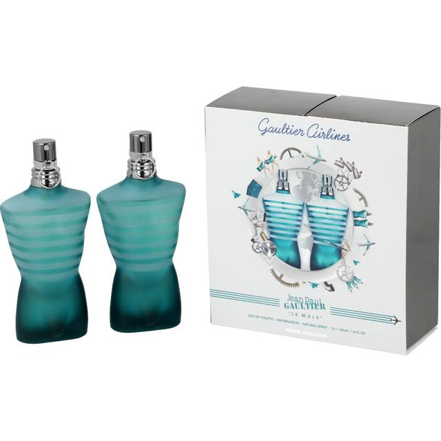 Jean Paul Gaultier Le Male 2 Piece Gift Set: 2 x Eau De Toilette 40ml