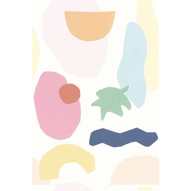 Wandbild Shapes von Eijffinger - 399124 - multicolour/white