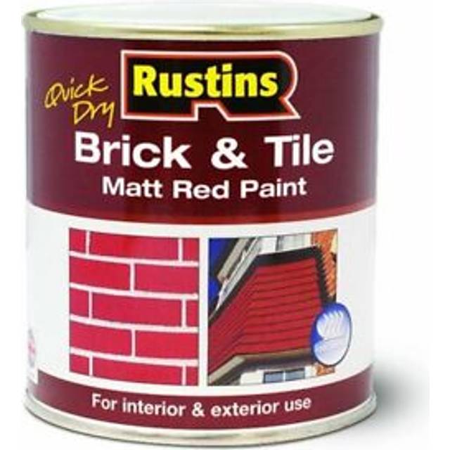 Rustins quick dry brick & tile paint matt red 250ml