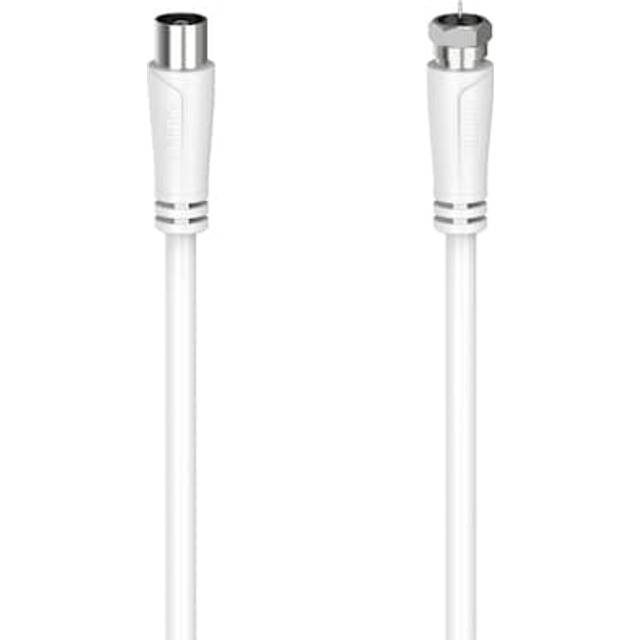 Hama adapter satellitkabel 90 dB (vit/1,5 m)
