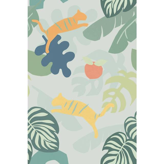Wandbild Tigers von Eijffinger - 399123 - green