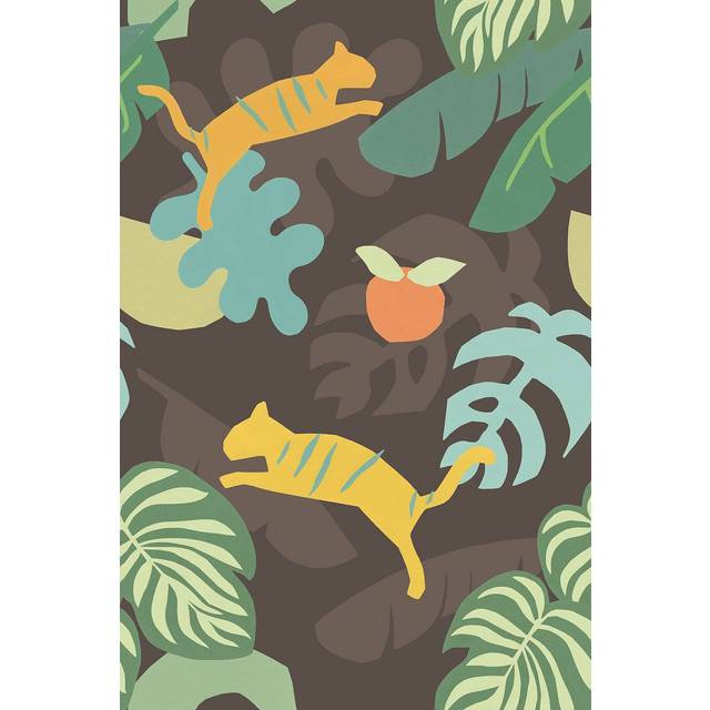 Wandbild Tigers von Eijffinger - 399122 - brown