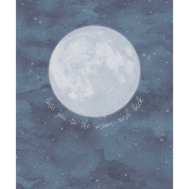 Wandbild Over the Moon von Eijffinger - 399119 - blue