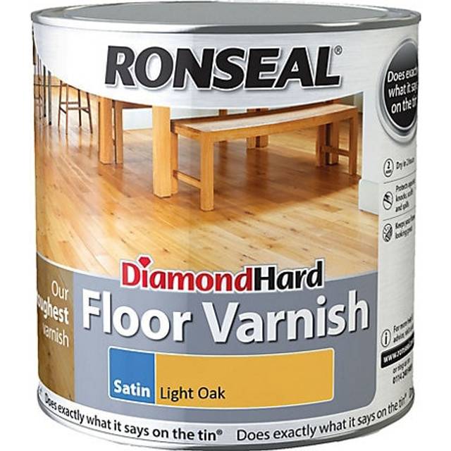 Ronseal 2.5L Diamond Hard Floor Varnish - Light Oak