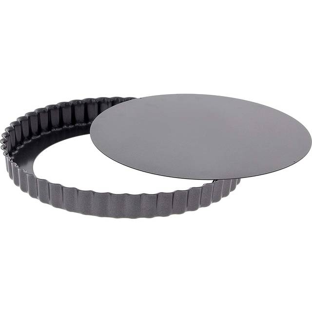 de Buyer tart pan 28 cm with removable base - steel with non-stick coating