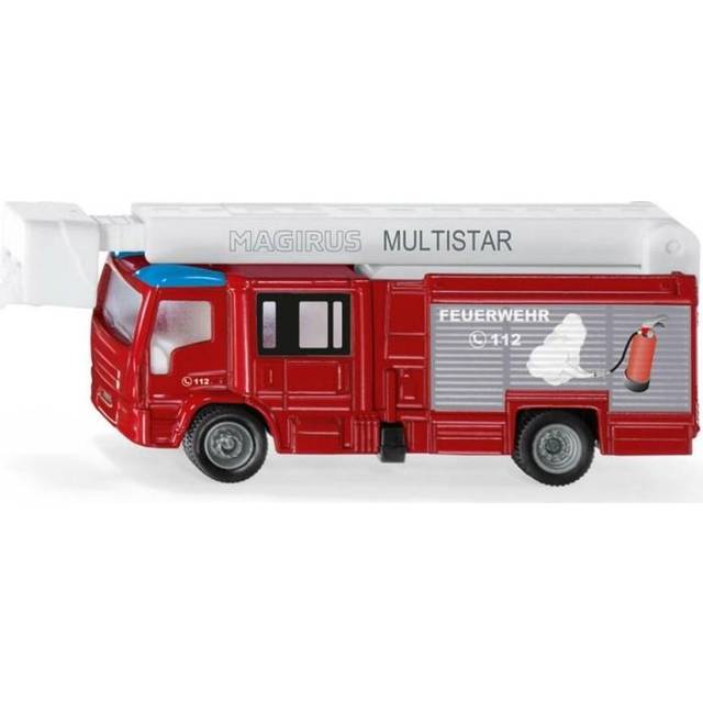 Siku 1749 Magirus Multistar "Feuerwehr" TLF mit Teleskopmast Maßstab 1:87 Modellautos