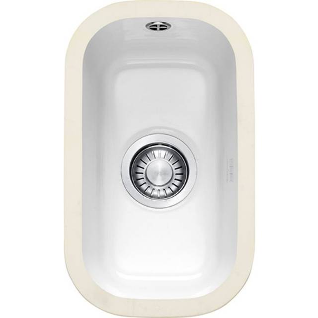 Franke VBK110 21 V&B Single Bowl Ceramic Undermount Sink - WHITE