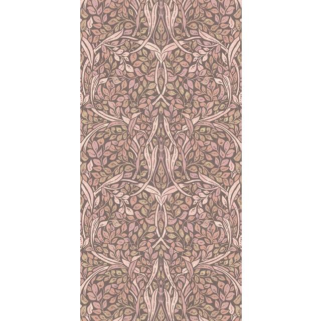 Blätter Wandbild Swirling Leaves von Eijffinger - 392573 - rose
