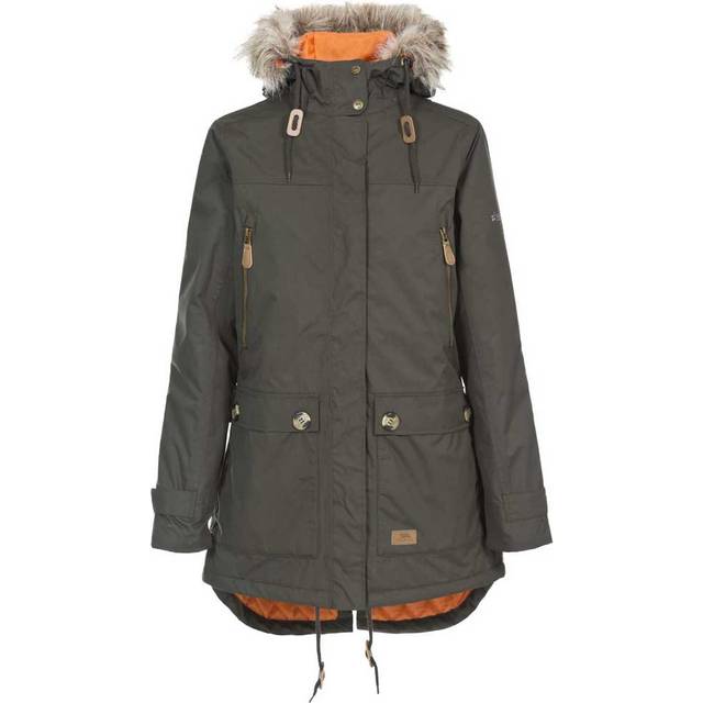 Women's hooded waterproof jacket Trespass Clea - Vert