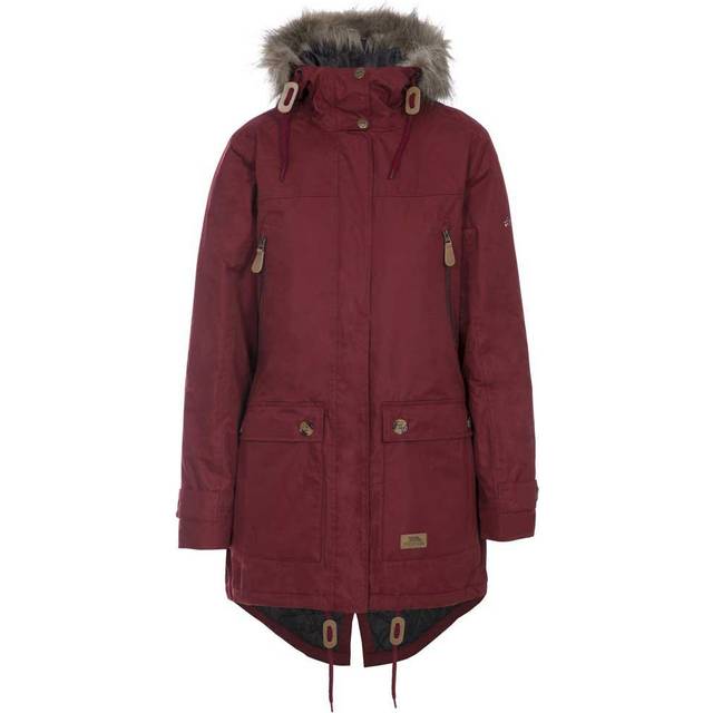 Trespass womens clea parka waterproof jacket windproof insulated hooded coat