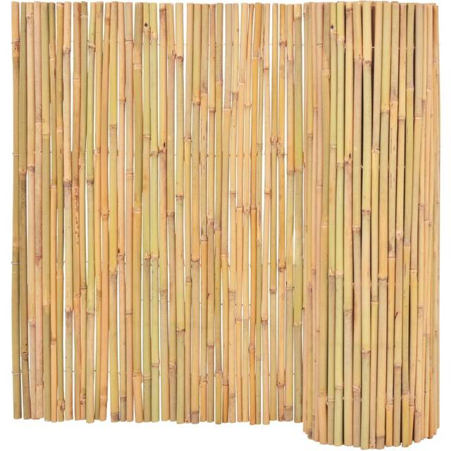 vidaXL Bamboo Fence 300x100 cm - Brown
