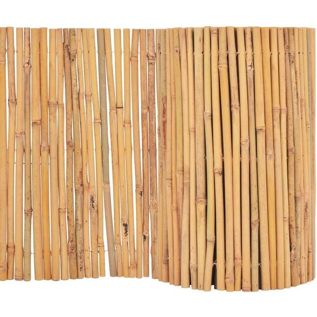 vidaXL Bamboo Fence 500x50 cm - Brown