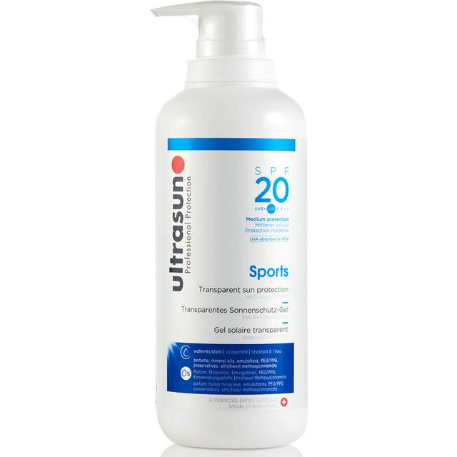 Ultrasun - Sports Formula Transparent Sun Protection SPF20 400ml for Men and Women