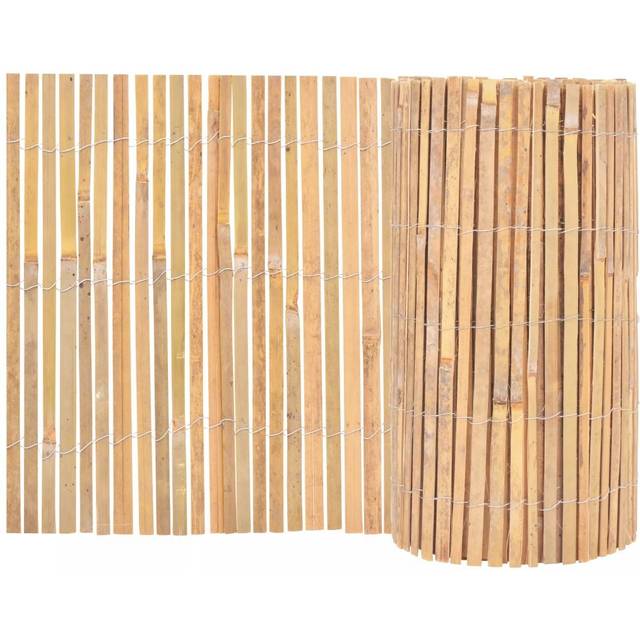 vidaXL Bamboo Fence 1000x50 cm - Brown