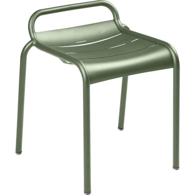 Fermob - Luxembourg Stool - gewittergrau/texturiert mit Glanz/BxHxT 41x58,3x49,3cm/UV-beständig - storm grey (57.7 x 51.2 x 49.3cm)