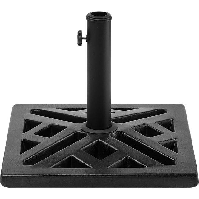 Square Umbrella Base Concrete Black