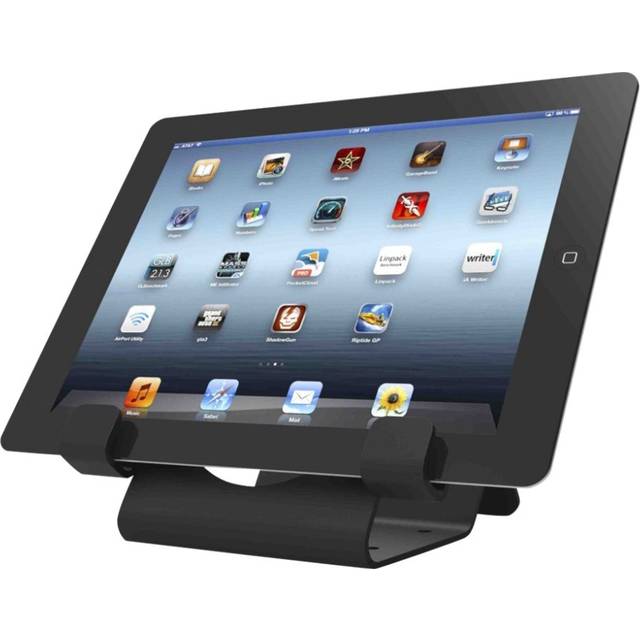 Compulocks Universal Tablet Holder Black with Coiled Cable Lock Black