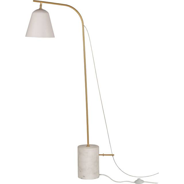 NORR 11 - Line One Floor Lamp - schwarz/Marmor Fuß/H: 140cm - black (140.0 x 55.0 x 23.0cm)