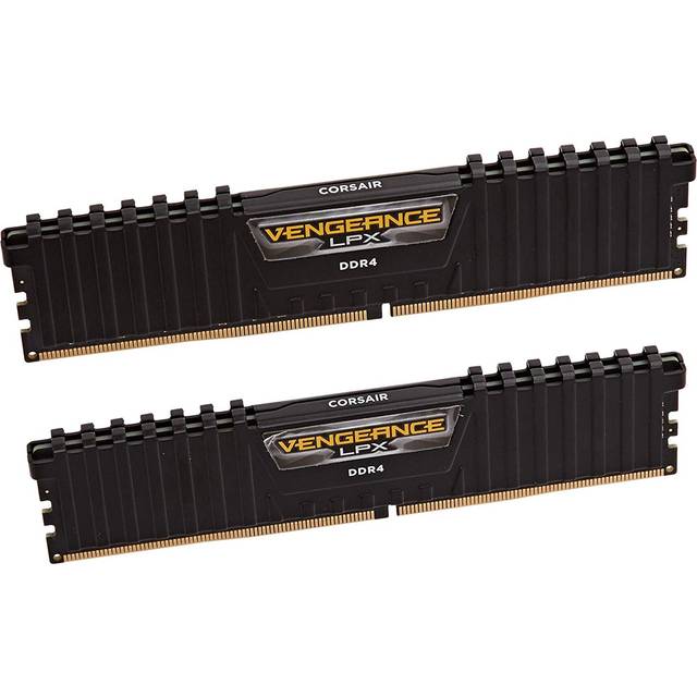 CORSAIR VENGEANCE LPX 64GB (2x32GB) DDR4 3600 (PC4-28800) C18 1.35V Datorminne – Svart (CMK64GX4M2D3600C18)
