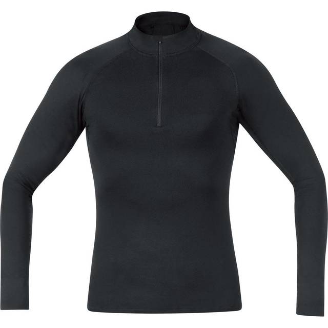 Long sleeve base layer 1/4 zip Gore M Thermo - Noir