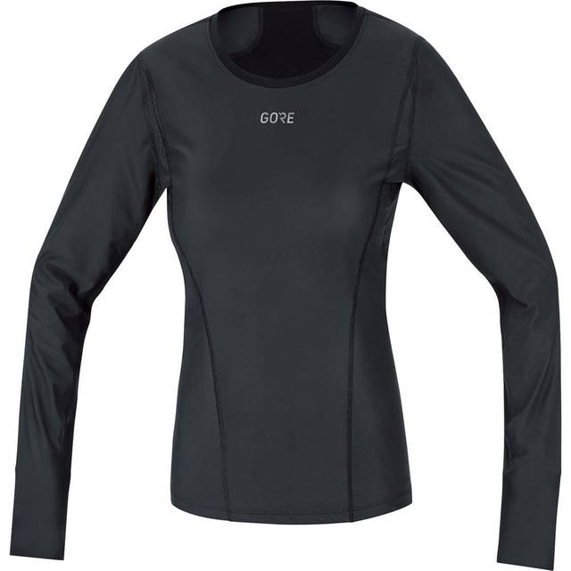Women's Long Sleeve Jersey Gore M Windstopper® Thermo - Noir
