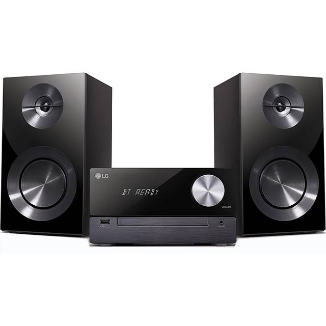 LG CM2460DAB Mini Hifi-Anlage mit DAB, Bluetooth, USB und LG SoundSnyc [Schwarz]