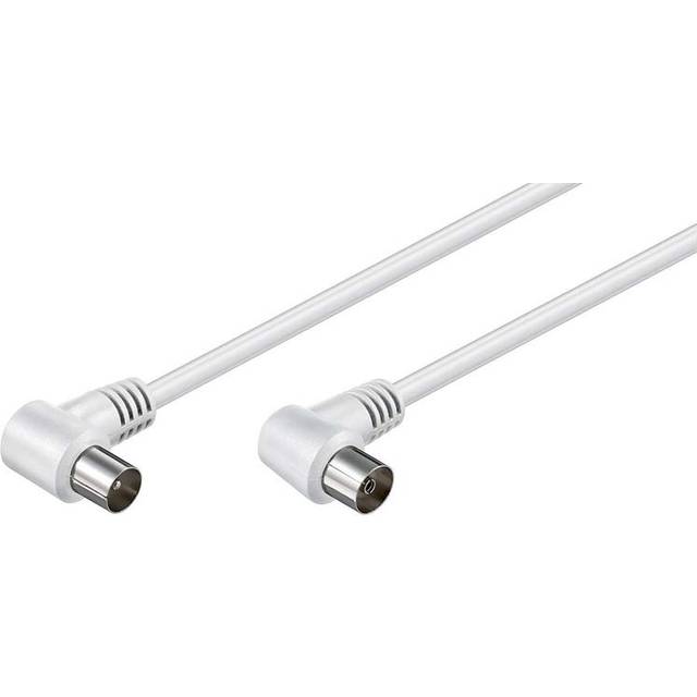 Goobay Vinklad antennkabel ( koaxial-plugg 90° > koaxial-uttag 90°, 10 m