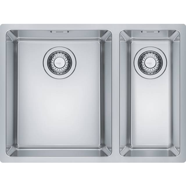 Franke Maris 34-19 1.5 Bowl Right Hand Undermount Stainless Steel Kitchen Sink - Chrome