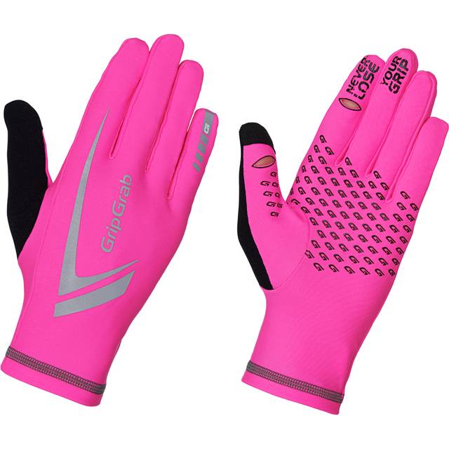 GripGrab Hi-Vis Vinterhandskar XL Unisex för Löpning - Perfekt Grepp och Synlighet i Kalla Förhållanden