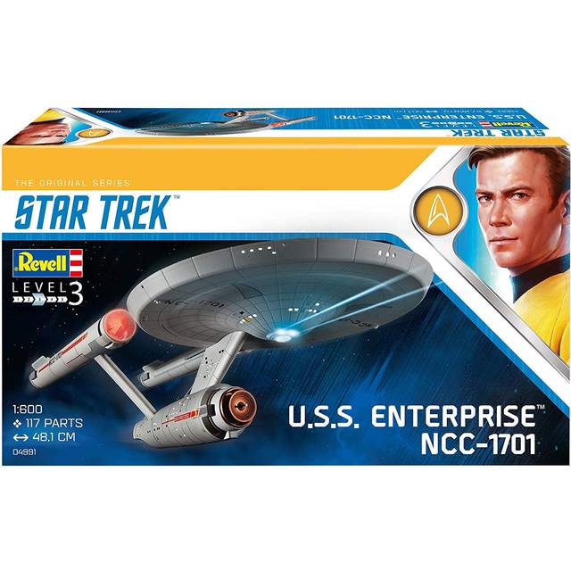 Revell 1/600 Scale Star Trek USS Enterprise NCC-1701 Model Kit - White
