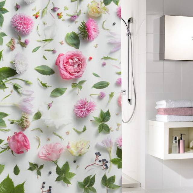 Kleine Wolke blommor duschdraperi, polyester,