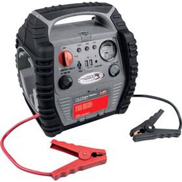HP Autozubehör Starthjälpsystem 7 in1 Power Pack 900A 20717 Startström (12 V)=400 A 12 V-utgång 2x, Indikatornivå, Metalltång, Kompressor, SOS-signallampa,